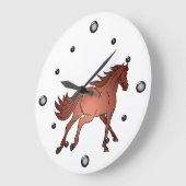 Klok van de wand van het looppaard (Hoek)