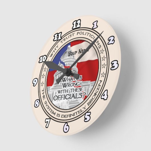 Klok van gebroken politiek systeem (Hoek)