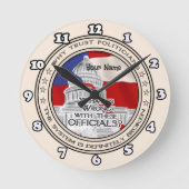 Klok van gebroken politiek systeem (Voorkant)