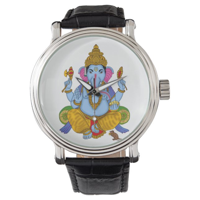 Klok van Heer Ganesha Horloge (Voorkant)