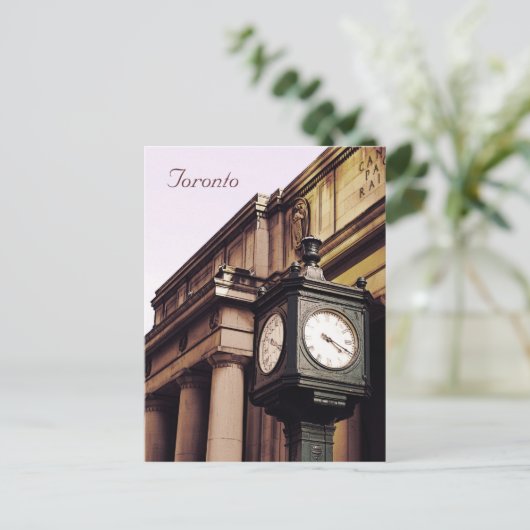 Klok van het EU-station Briefkaart (Staand voorkant)