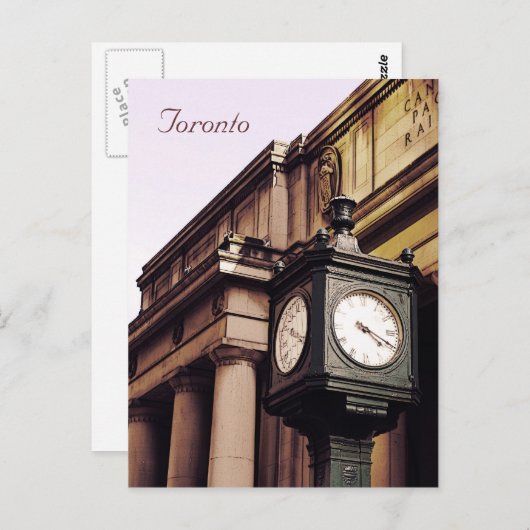 Klok van het EU-station Briefkaart (Voorkant / Achterkant)