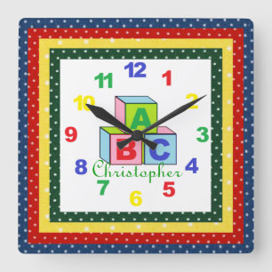 Klok van het kind (OM HET EVEN WELKE NAAM) met Aan