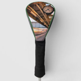 Klok van het treinstation golfheadcover