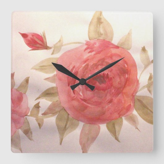 Klok van koraal Roos (Voorkant)