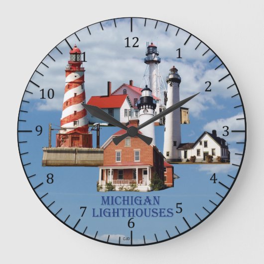 klok van Michigan Lighthouse (Voorkant)