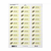 Klok van pinguïns etiket (Full Sheet)