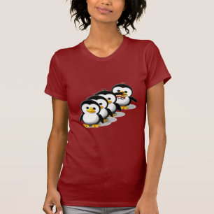 Klok van pinguïns t-shirt