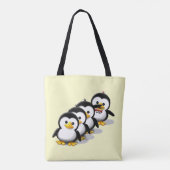 Klok van pinguïns tote bag (Achterkant)