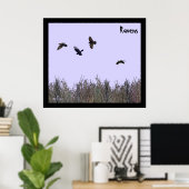 Klok van Ravens Poster (Thuiskantoor)