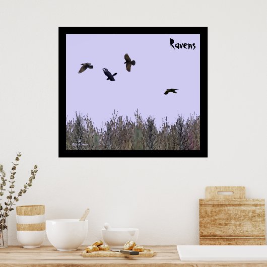 Klok van Ravens Poster (Keuken)