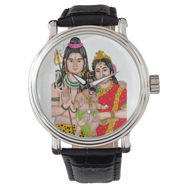 Klok van Shiva's Familie Horloge (Voorkant)