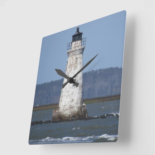 klok van vuurtoren van Savannah (Hoek)