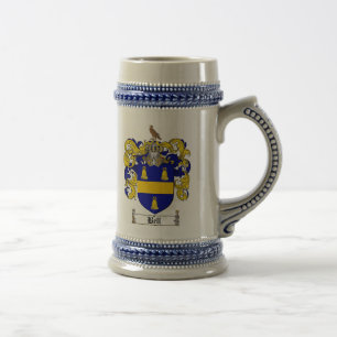 Klok van wapenstok/galfamilie, rest stein bierpul