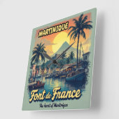 Klok vierkant Martinique Fort-de-France | Klok (Hoek)