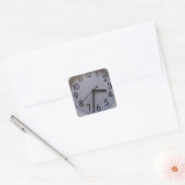 Klok Vierkante Sticker (Envelop)