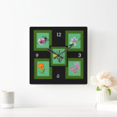 Klok - Vijf bloemen (Huis)