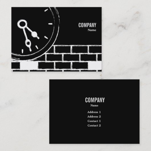 Klok Visitekaartje (Voorkant / Achterkant)