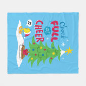 Klok vol met room fleece deken (Voorkant (Horizontaal))