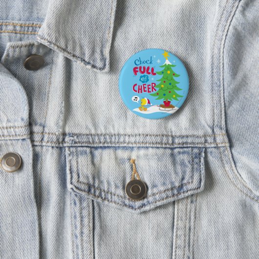 Klok vol met room ronde button 5,7 cm (In situ)