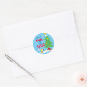 Klok vol met room ronde sticker (Envelop)