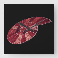 Klok voor acrylwand Ammoniet