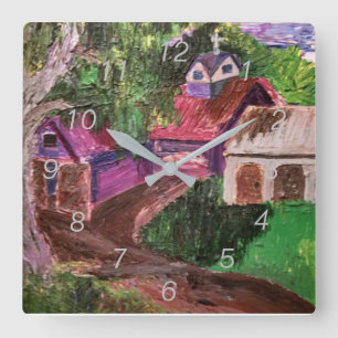 Klok voor acrylwand: Boerderij House