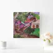 Klok voor acrylwand: Boerderij House (Huis)