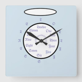 Klok voor acrylwand/modevormig ontwerp