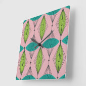 Klok voor atoomroze Ogee en Starbursts (Hoek)