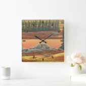 Klok voor Beren in opzwellen najaar Beer (Huis)