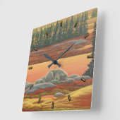 Klok voor Beren in opzwellen najaar Beer (Hoek)