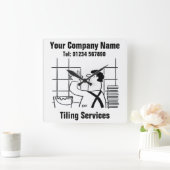 Klok voor Cartoon van tapservices (Huis)