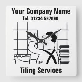 Klok voor Cartoon van tapservices