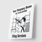 Klok voor Cartoon van tapservices (Hoek)