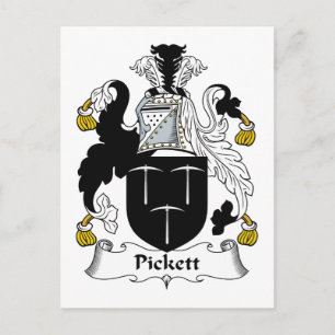 Klok voor de familie Pickett Briefkaart
