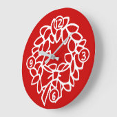 Klok voor de kerstronde muur (Hoek)