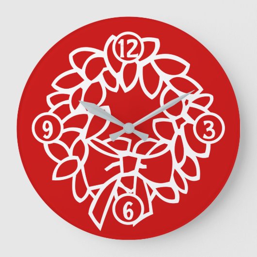 Klok voor de kerstronde muur (Voorkant)