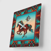 Klok voor de muur van het plein van het zuidwesten (Hoek)