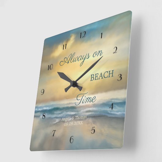 Klok voor fijne, gekleurde doorloopmuur (Hoek)