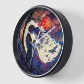 Klok voor Glas in lood met paar faux (Hoek)