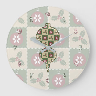 Klok voor kerstquilt