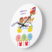 Klok voor kinderverzorgingsservices (Hoek)