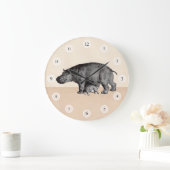 Klok voor moeder en baby hippos (Huis)