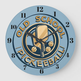 Klok voor Old School Pickleball muurdecoratie