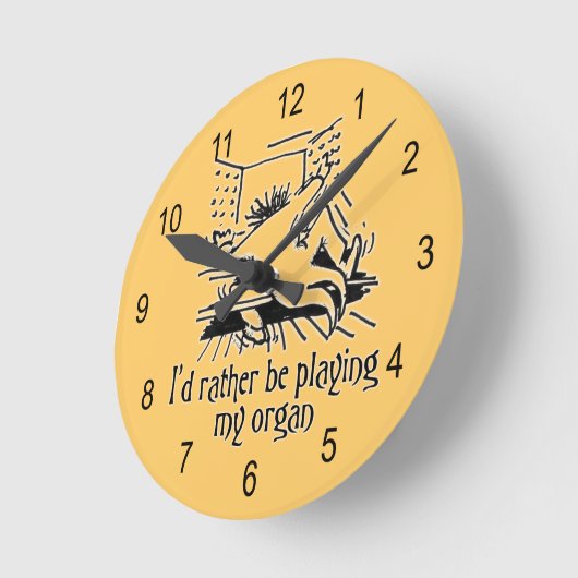 klok voor orgaancartoon (Hoek)