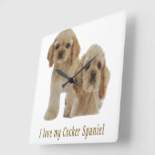 klok voor puppies voor Cockerspaniel (Hoek)