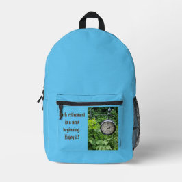 klok voor relatiegeschenk bedrukte rugzak