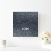 Klok voor Robuust, superieure look Blue Denim Wall (Huis)