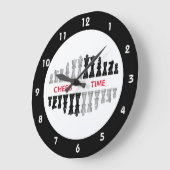 Klok voor schaakartikelen ontwerp wandklok (Hoek)